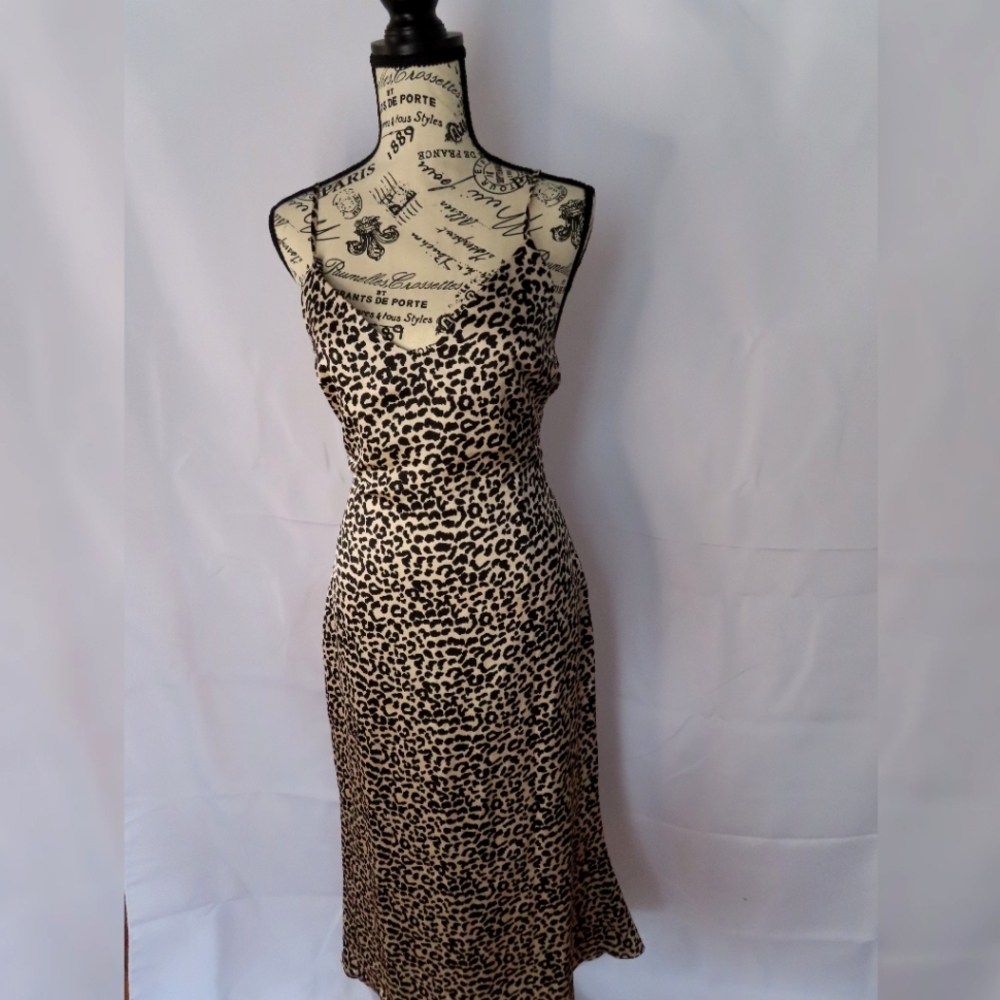 Leopard Print Midi Dress
